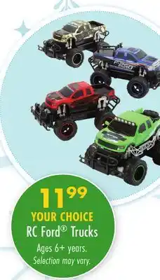 Boscov's RC Ford Trucks offer