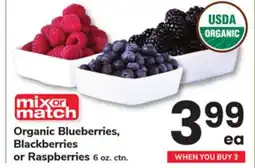 ACME Organic Blueberries, Blackberries or Raspberries offer
