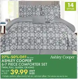 Boscov's ASHLEY COOPER 6-7 PIECE COMFORTER SET offer