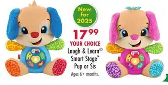Boscov's Laugh & Learn Smart Stage Pup or Sis offer