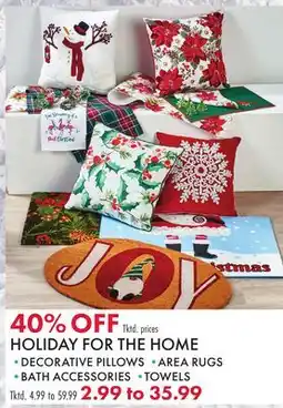Boscov's HOLIDAY FOR THE HOME offer