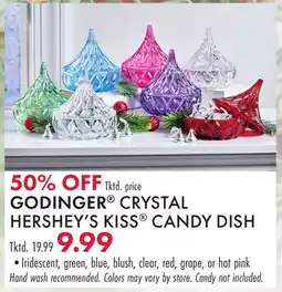 Boscov's GODINGER CRYSTAL HERSHEY'S KISS CANDY DISH offer