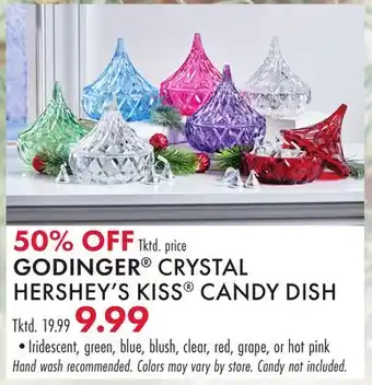 Boscov's GODINGER CRYSTAL HERSHEY'S KISS CANDY DISH offer