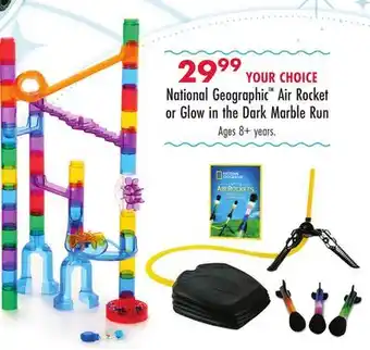 Boscov's National Geographic Air Rocket or Glow in the Dark Marble Run offer
