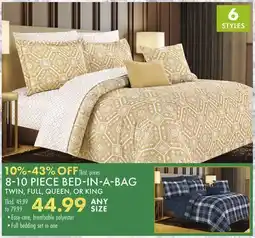 Boscov's 8-10 PIECE BED-IN-A-BAG offer