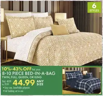 Boscov's 8-10 PIECE BED-IN-A-BAG offer
