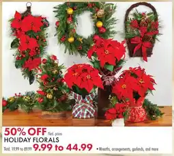 Boscov's HOLIDAY FLORALS offer