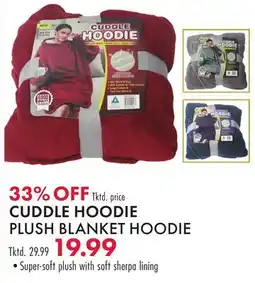 Boscov's CUDDLE HOODIE PLUSH BLANKET offer