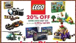 Boscov's LEGO SETS offer