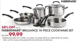 Boscov's FARBERWARE BRILLIANCE 10PIECE COOKWARE SET offer