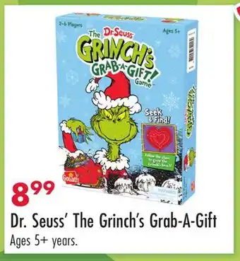 Boscov's Dr. Seuss' The Grinch's Grab-A-Gift offer