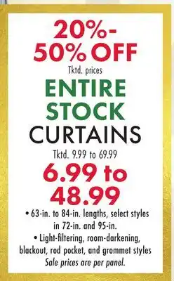 Boscov's CURTAINS offer