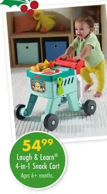 Boscov's Laugh & Learn 4-in-1 Snack Cart offer