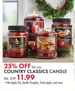 Boscov's COUNTRY CLASSICS CANDLE offer