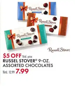 Boscov's RUSSEL STOVER 9-OZ. ASSORTED CHOCOLATES offer