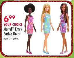 Boscov's Mattel Entry Barbie Dolls offer