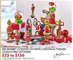 Boscov's JIM SHORE LICENSED FAVORITE CHRISTMAS-THEMED CHARACTERS GIFTWARE offer