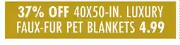 Boscov's 40X50-IN. LUXURY FAUX-FUR PET BLANKETS offer