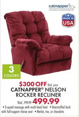 Boscov's CATNAPPER NELSON ROCKER RECLINER offer