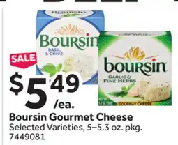 Stop&Shop Boursin Gourmet Cheese offer