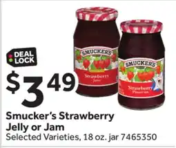 Stop&Shop Smucker's Strawberry Jelly or Jam offer