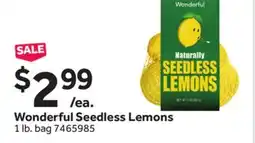 Stop&Shop Wonderful Seedless Lemons offer