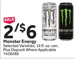 Stop&Shop Monster Energy offer
