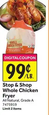 Stop&Shop Stop & Shop Whole Chicken Fryer offer