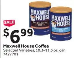 Stop&Shop Maxwell House Coffee offer