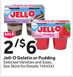 Stop&Shop Jell-O Gelatin or Pudding offer