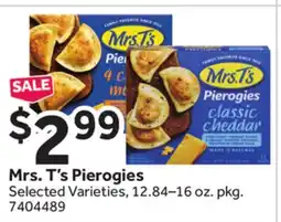 Stop&Shop Mrs.T' s Pierogies offer