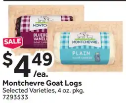 Stop&Shop Montchevre Goat Logs offer