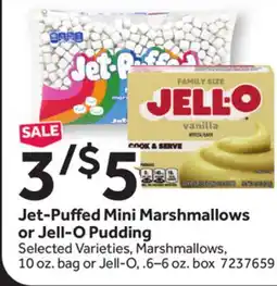 Stop&Shop Jet-Puffed Mini Marshmallows or Jell-O Pudding offer
