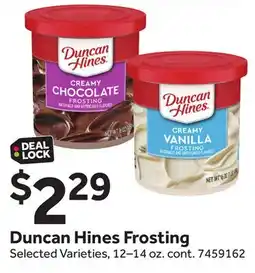 Stop&Shop Duncan Hines Frosting offer