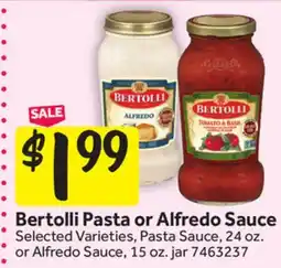 Stop&Shop Bertolli Pasta or Alfredo Sauce offer