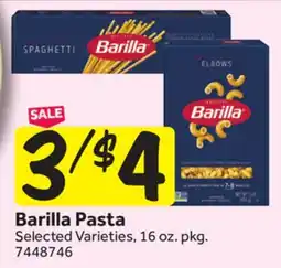 Stop&Shop Barilla Pasta offer