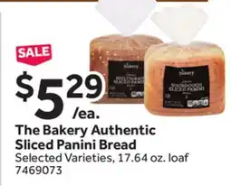 Stop&Shop The Bakery Authentic Sliced Panini Bread offer