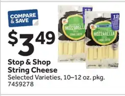 Stop&Shop Stop & Shop String Cheese offer