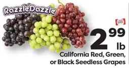 Weis Markets California Red, Green, or Black Seedless Grapes offer