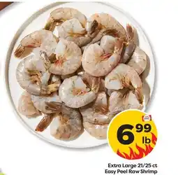 Weis Markets Extra Large 21/25 ct Easy Peel Raw Shrimp offer