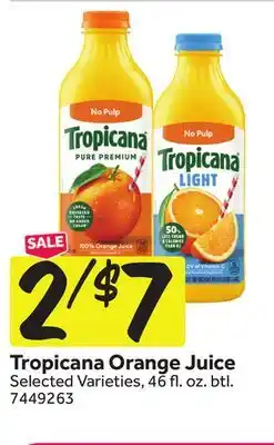 Stop&Shop Tropicana Orange Juice offer