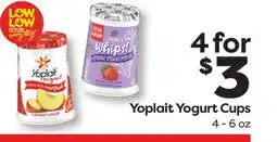 Weis Markets Yoplait Yogurt Cups offer