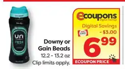 Weis Markets Downy or Gain Beads offer