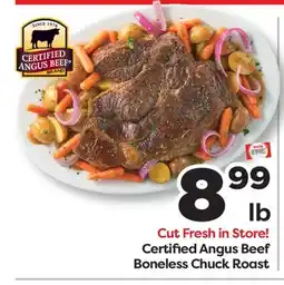 Weis Markets Certified Angus Beef Boneless Chuck Roast offer