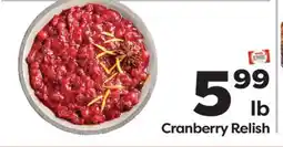 Weis Markets Cranberry Relish offer