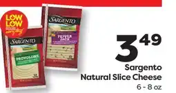 Weis Markets Sargento Natural Slice Cheese offer