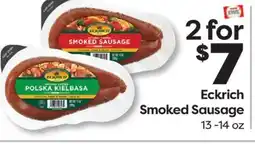 Weis Markets Eckrich Smoked Sausage offer