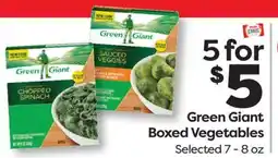 Weis Markets Green Giant Boxed Vegetables offer