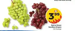 Weis Markets Red or Green Seedless Grapes offer