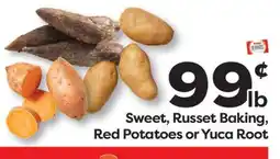 Weis Markets Sweet, Russet Baking, Red Potatoes or Yuca Root offer